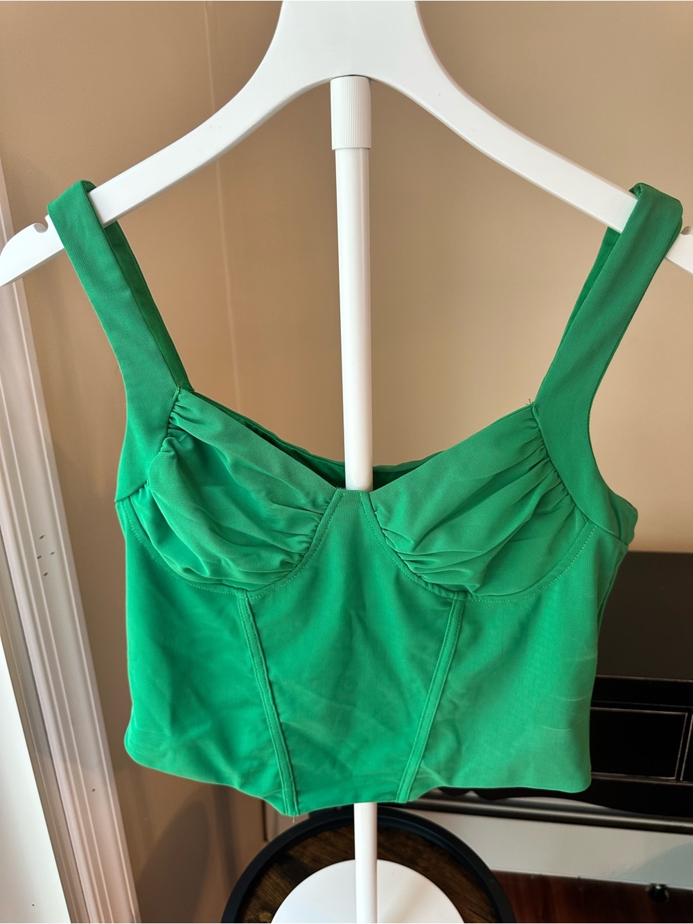 Princess Polly Green Bustier Crop Top NWT Sz 10